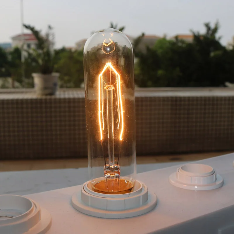 Винтажный светильник Эдисона T10 T185 T225 T30 40W лампочка E27 220v Lampara Ретро светильник с пламенем для домашнего декора светильник с ампулами