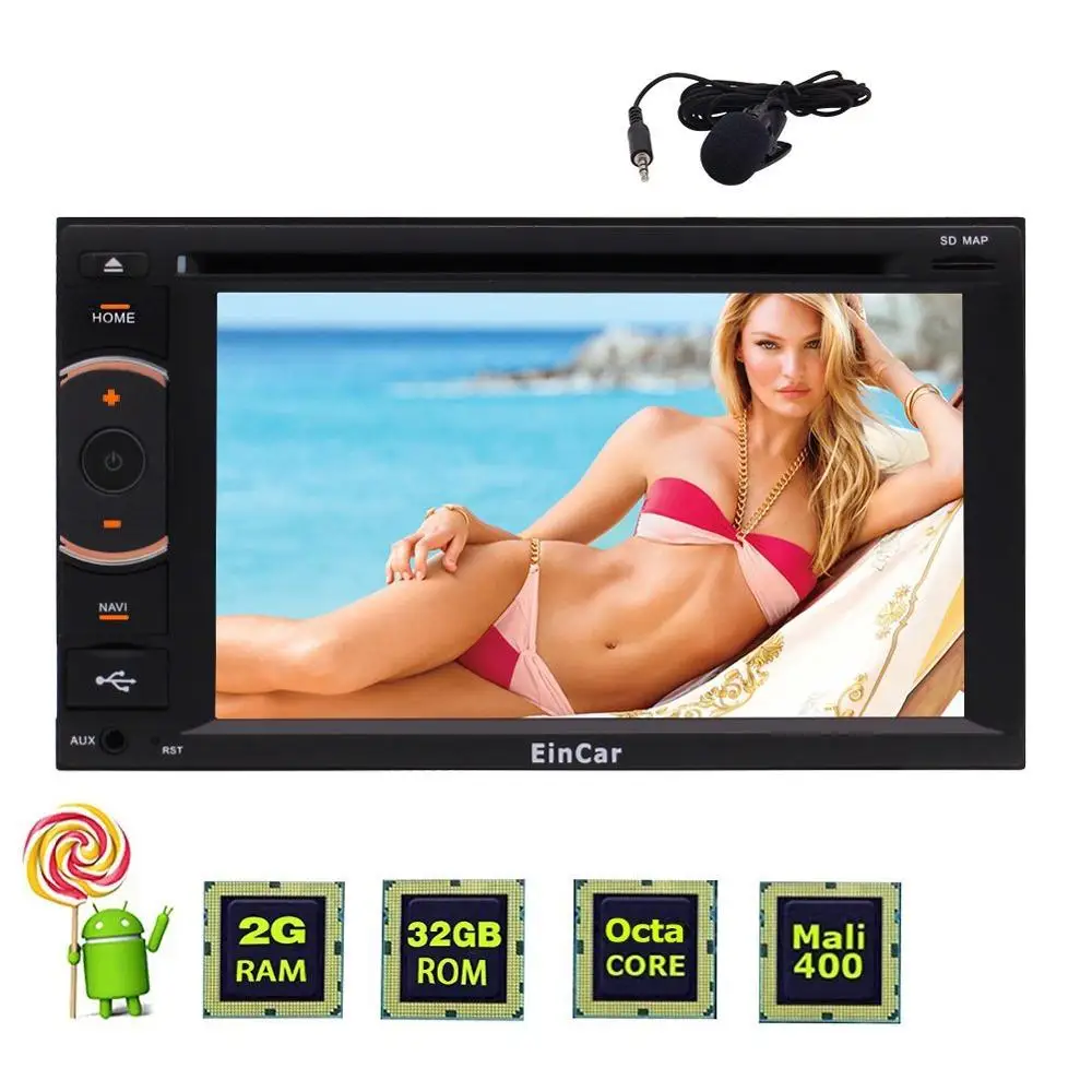 4G Dongle Octa core Android 5 1 GPS Navigation in Dash 6 2 Touchscreen Car DVD