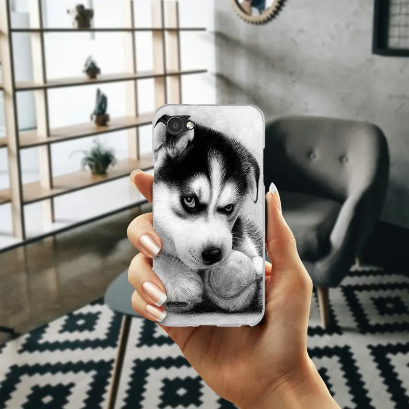 Симпатичные Сибирский хаски Мягкий мобильный телефон Аксессуары для LG G2 G3 MINI G4 G5