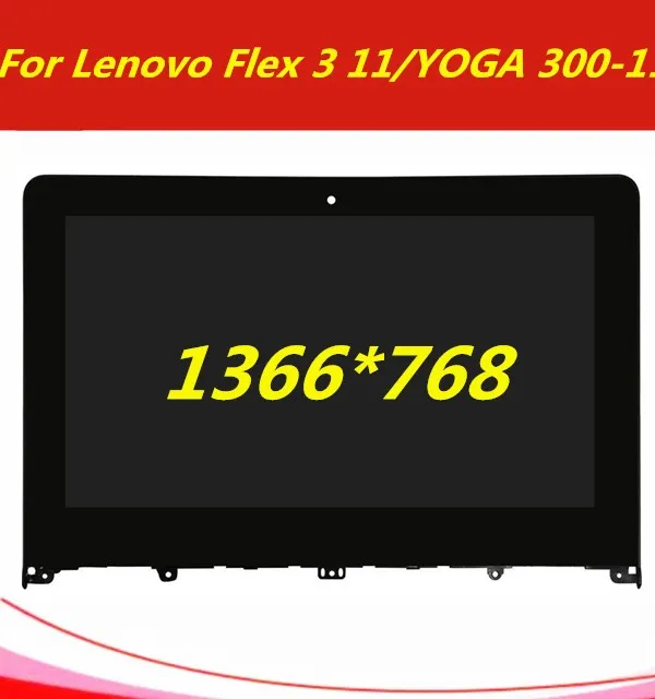 Для lenovo Flex 3 11 YOGA 300 11 11," HD светодиодный lcd кодирующий преобразователь сенсорного экрана в сборе+ Фрам/рамка 1366*768