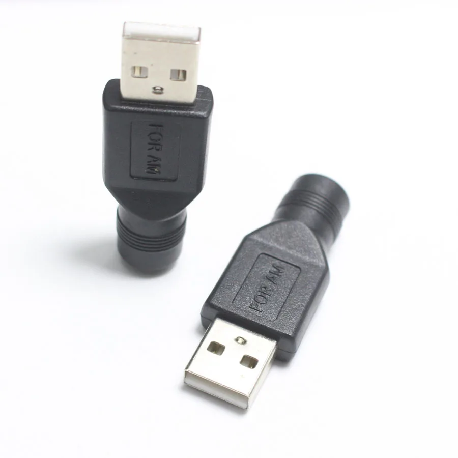 1 шт. 5,5*2,1 мм Женский разъем для USB 2,0 штекер 5 В DC разъем питания зарядный адаптер для портативных ПК