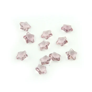 

14mm 100-2000pcs Lavender Crystal Five Stars Beads In One Hole For Wedding Home Decoration Five Stars Shape
