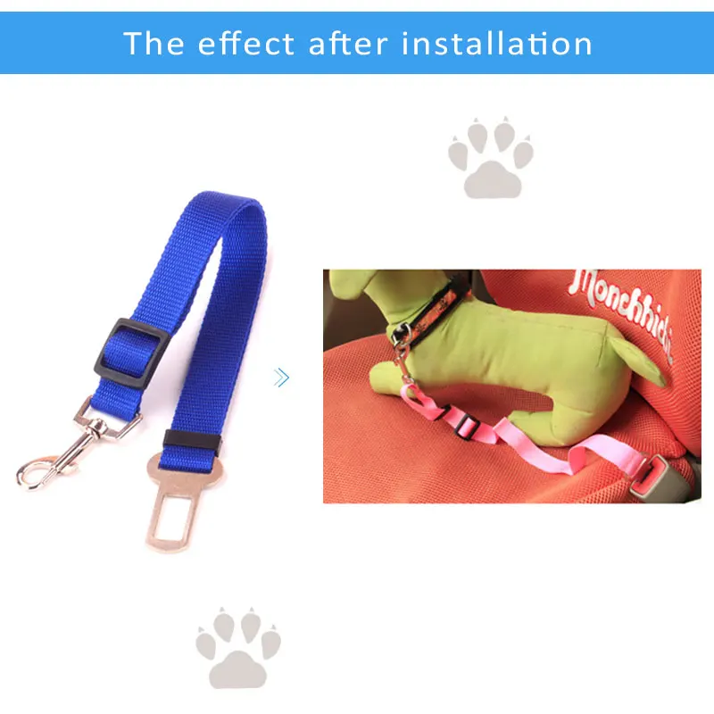BACKAR ремень безопасности для животных Dog Cat Регулируемая безопасная цепь