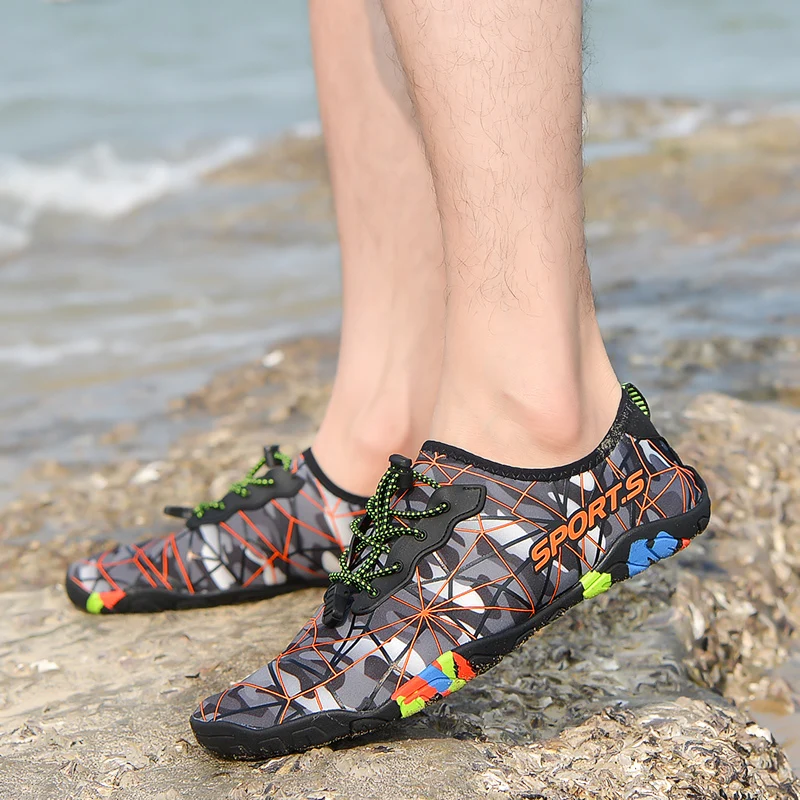 Лидер продаж, Уличная обувь для водных видов спорта для мужчин и взрослых, спортивная обувь для плавания, обувь для верховой езды, женские кроссовки, летние плавники, Ультралегкая Акваобувь