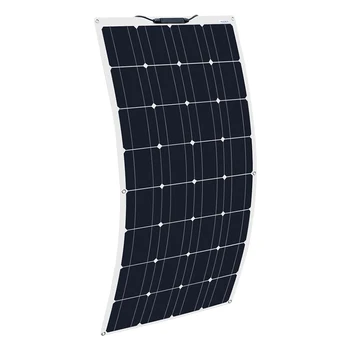 2Pcs 4Pcs 10Pcs 100W solar panel Monocrystalline Solar Cell Flexible for Car/Yacht/Steamship 12V 24 Volt 100 Watt Solar Battery 2