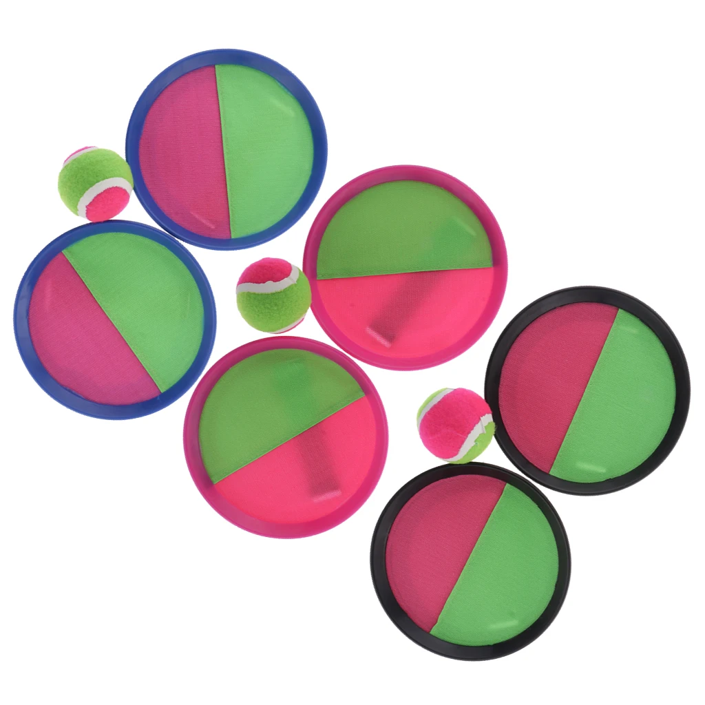 

Outdoor Sports Sticky Ball Catch Game Small Cloth Ball Rackets with Ball Bright Color for Kids Toddlers Adults Playing on Beach