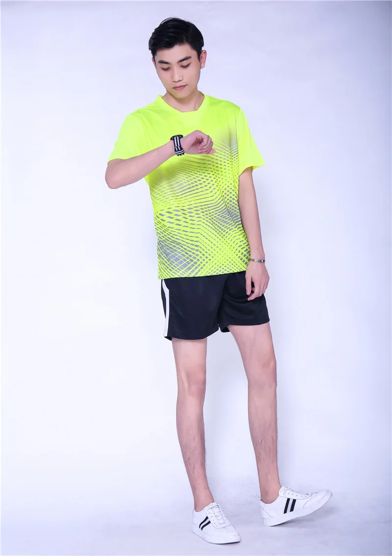 Рубашки для бадминтона с короткими рукавами одежда, полиэфирная футболка для настольного тенниса, футболки для тренировок, дышащие футболки для пинг-понга