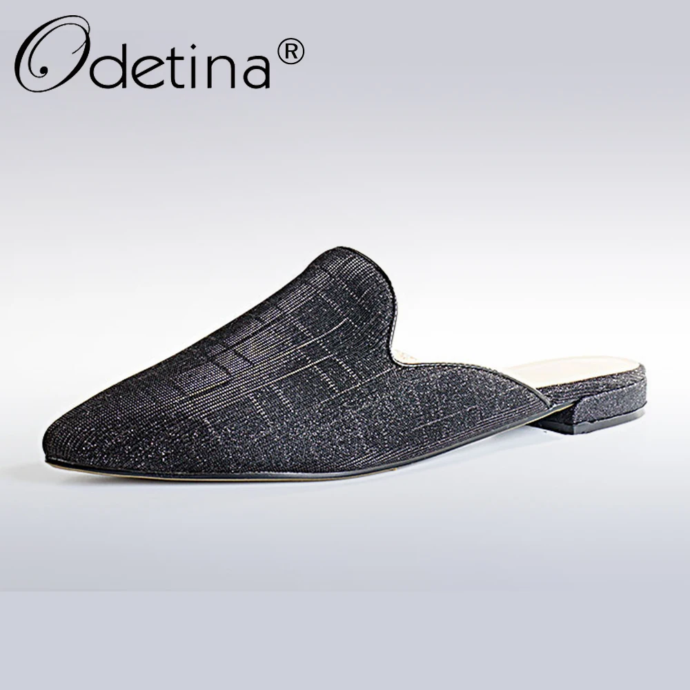 slip on flat mules