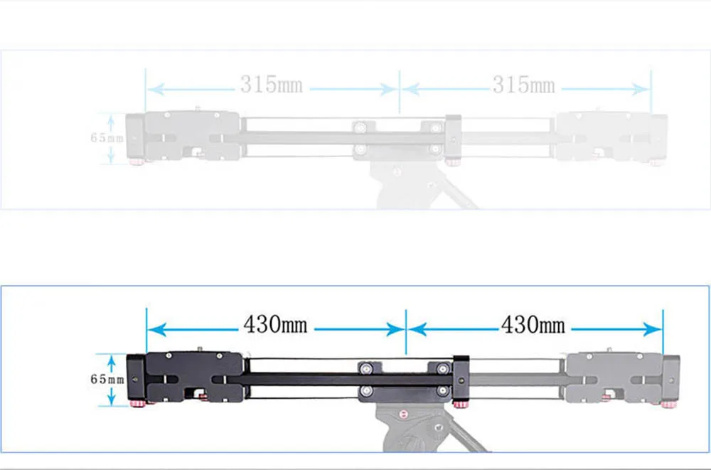 Камера Видео слайдер Трек 40 см 50 см двойной расстояние рельсы системы для Nikon sony Canon DSLR Dolly Стабилизатор плёнки производитель Youtuber