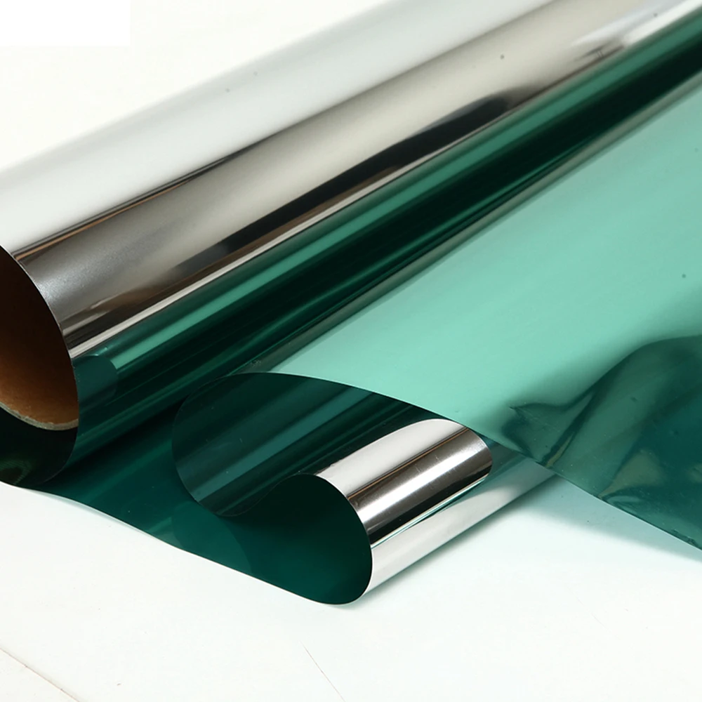 76 см x 30 м солнечные оконные пленки, отражающее оконное стекло, оттенок-серебристо-зеленый 30 дюймов x 100 футов