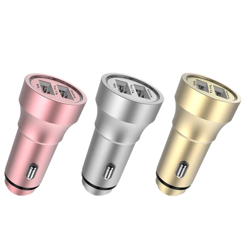 

GUSGU Universal 3.1A Dual USB Car Charger for Samsung iPhone Xiaomi 2 Dual Port Mini Phone Charger Car Adapter