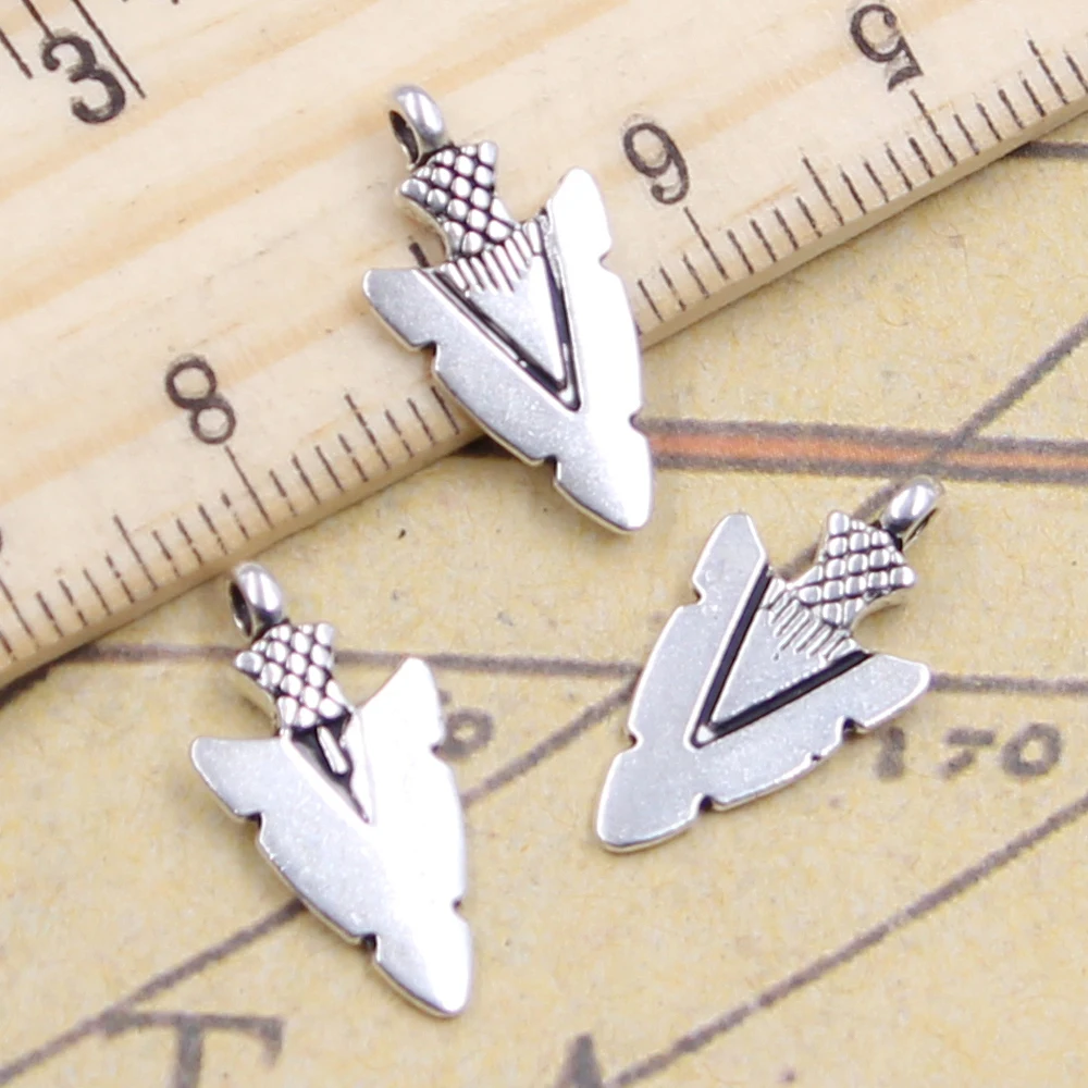 

20pcs Charms indian arrowhead dagger 19x10mm Tibetan silver color Pendants Antique Jewelry Making DIY Handmade Craft
