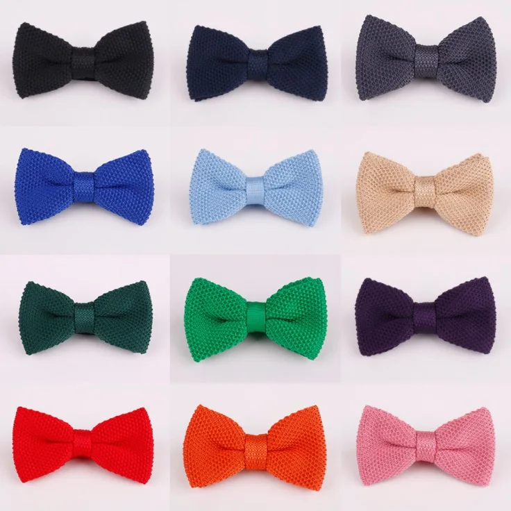 

The new leisure knitting tie Married men's suits Boys and girls fashion han edition tide of preppy wind