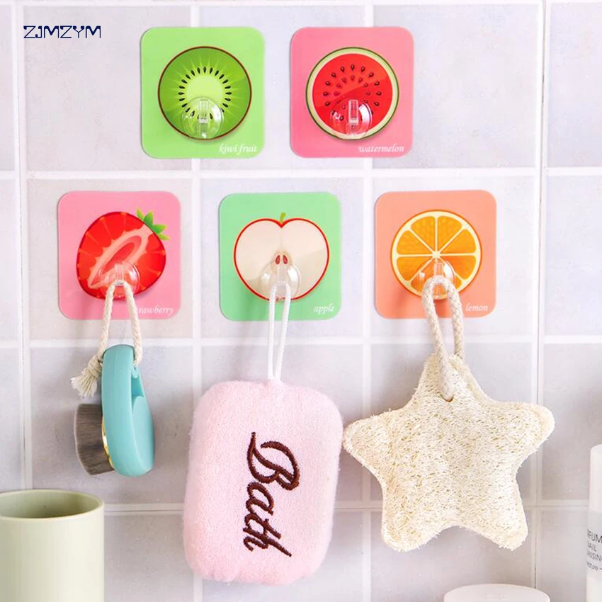 

1pc Strong glue hook wall door sticky hanger rack kitchen bathroom houseware