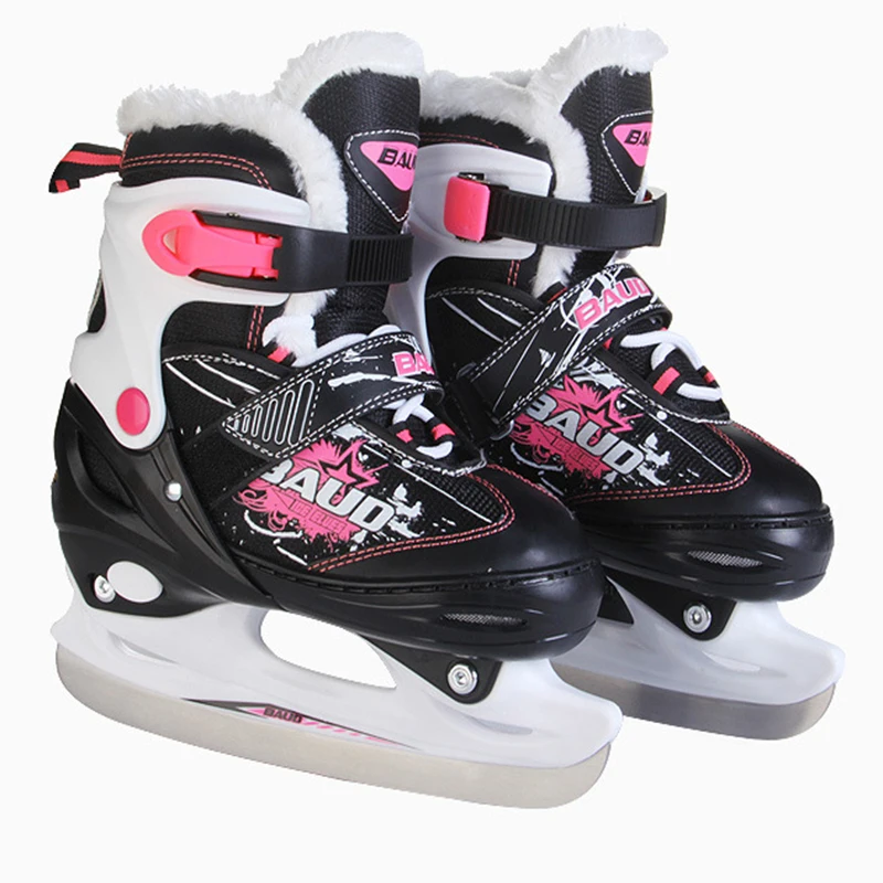 الجليد تزلج الخدع أحذية الكبار الطفل قابل للتعديل الجليد شفرة الجليد المهنية زهرة سكين الجليد هوكي سكين الحقيقي الجليد Skateing ID03