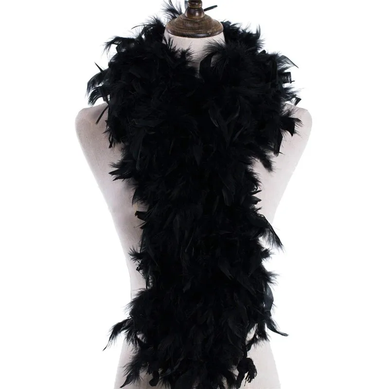 2M Long Fluffy Feather Decoration Boa Party Costume Wedding WHITE ROSE PINK