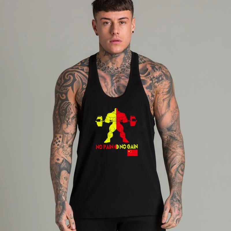 

Bodybuilding Men Summer Fitness body building Tank Top mens fashion Brand gyms clothing Loose cotton sleeveless shirts
