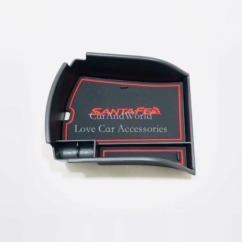 

For Hyundai Santafe 2019 2020 Plastic Central Armrest Box Storage Glove Box Interior Tidying Car Styling Accessories