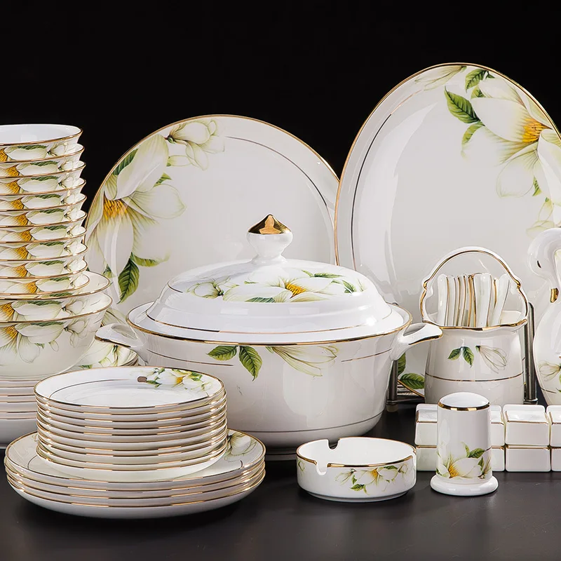 Керамическая посуда Jingdezhen из костяного фарфора чаша для стейка костюм Пномпеня
