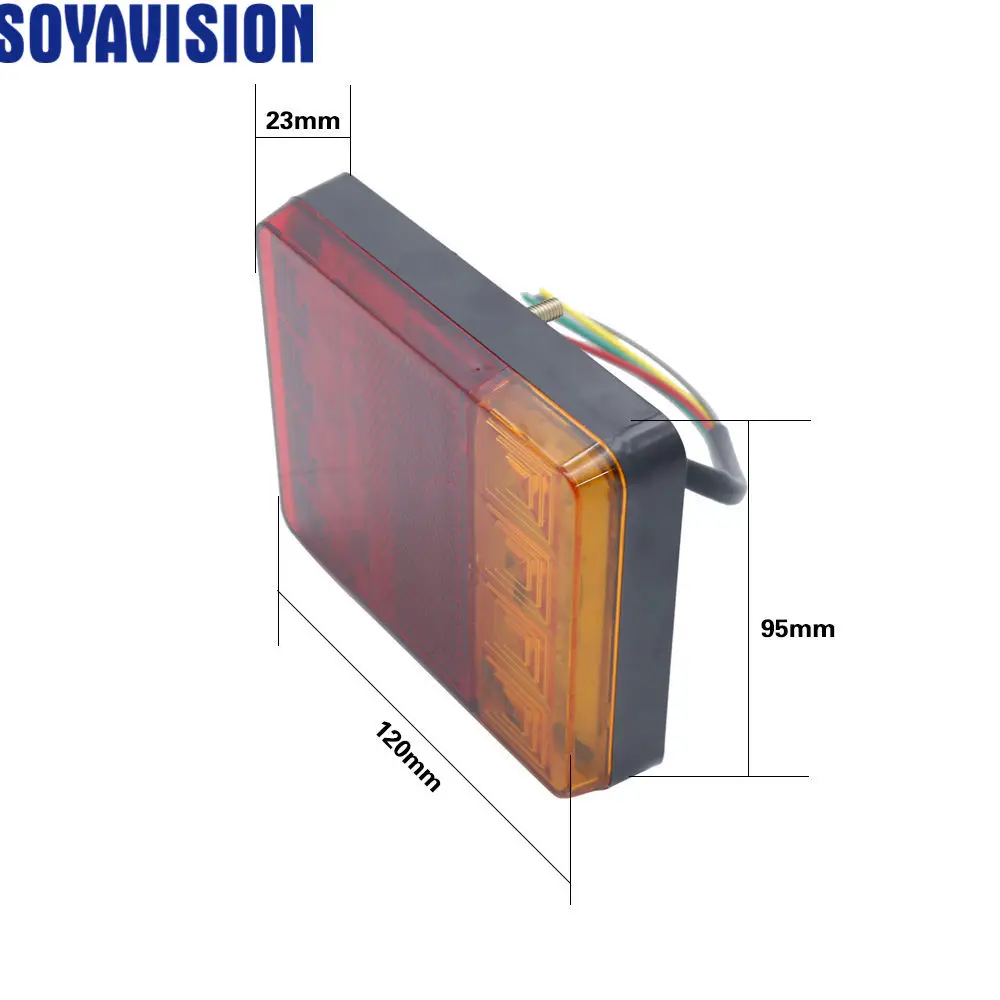2x12V автомобиль грузовик светодиодный задний светильник Аварийные огни s
