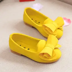 Детская замшевая обувь для босоножки для девочек-принцесс цветок обувь девочек Лоферы маленьких Вечерние туфли на плоской подошве с