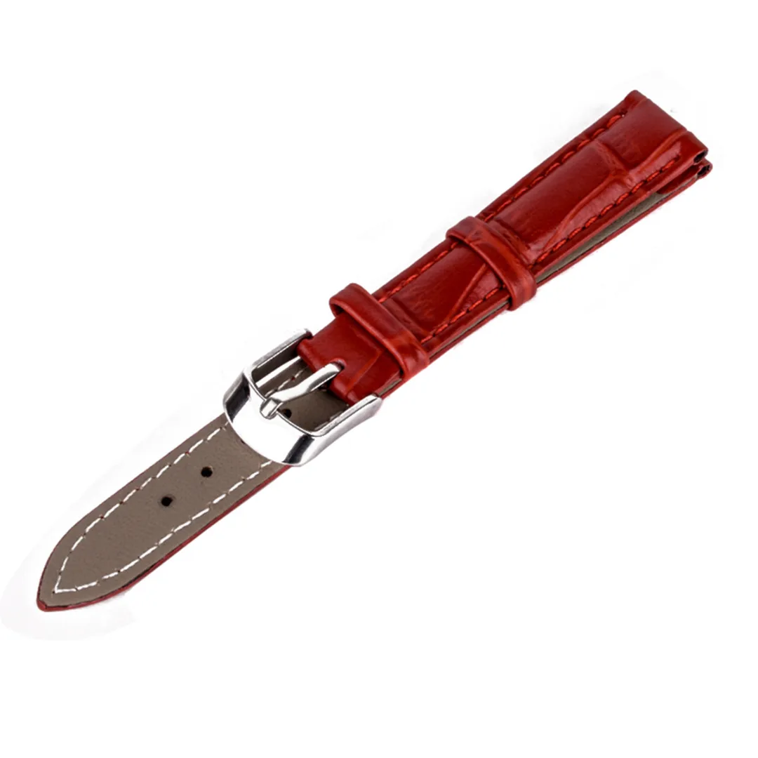 12/14/16/18/20/22mm Genuine Leather Watchbands Candy Color Fashion Wristwatch Band Watch Strap Wristband Watches Accessories