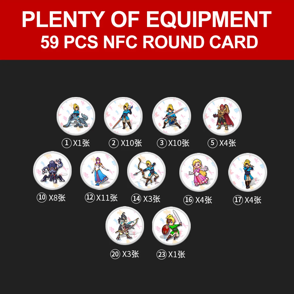 Игровая карта amiibo совместима с Zelda 23 NFC круглая карта ссылка Пробуждение DX Легенда дыхания диких NS Zend переключатель