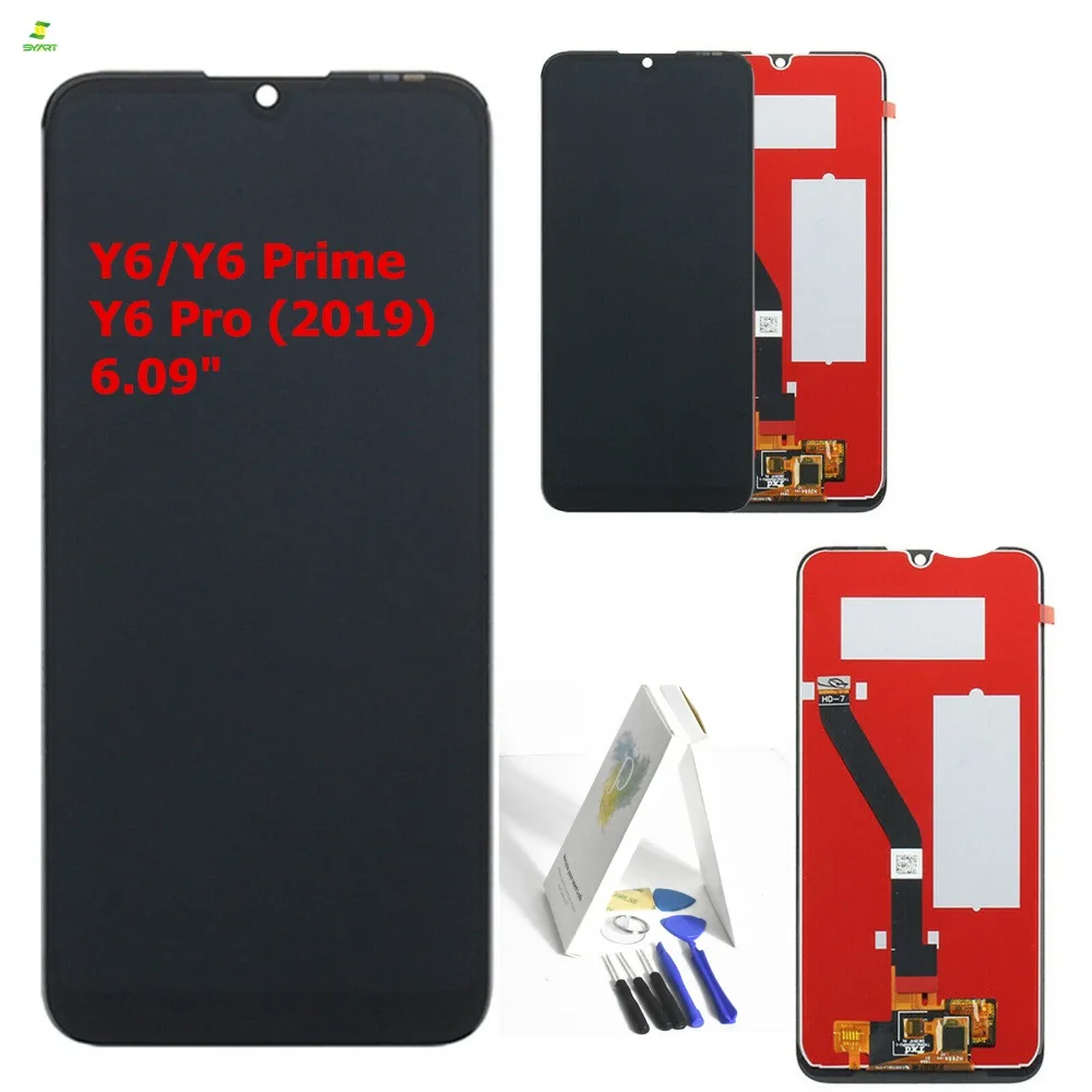 

A++ For HUAWEI Y6 2019 LCD Display Touch Screen Digitizer For Huawei Y6 Pro 2019 Display With Frame MRD-LX1 MRD L21 LX2 LX3 L22