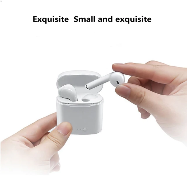 i7S TWS wireless bluetooth earphone with charging Box mini bluetooth headsets  Suitable for Apple Android smartphones