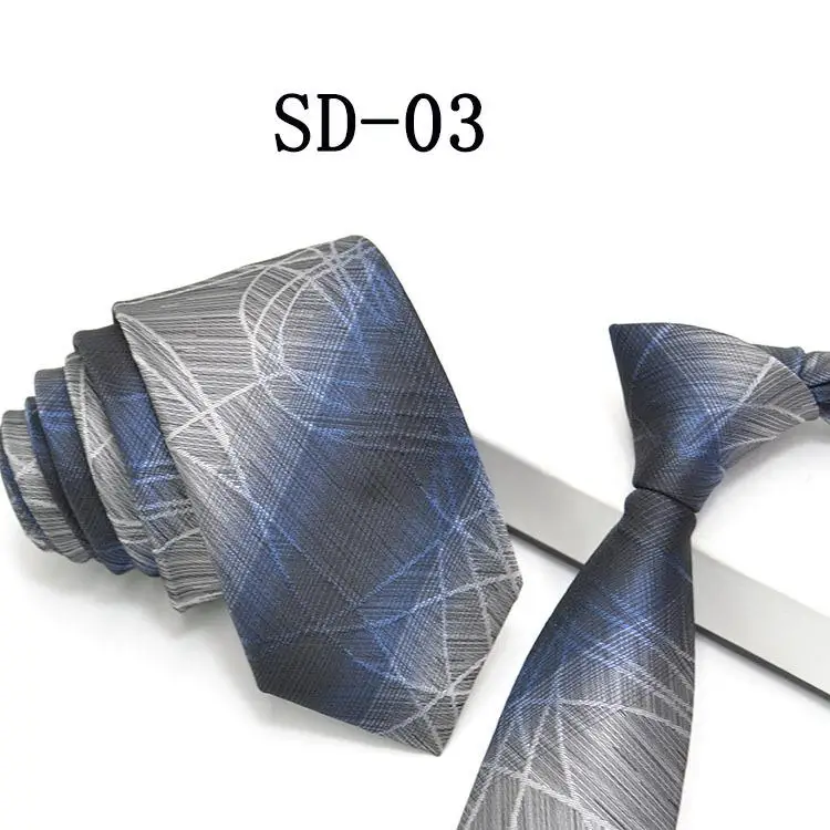 1200 иглы 6 см мужские Галстуки Новые мужские модные однотонные Галстуки Corbatas Gravata жаккардовый тонкий галстук бизнес синий галстук для мужчин галстук - Цвет: 3