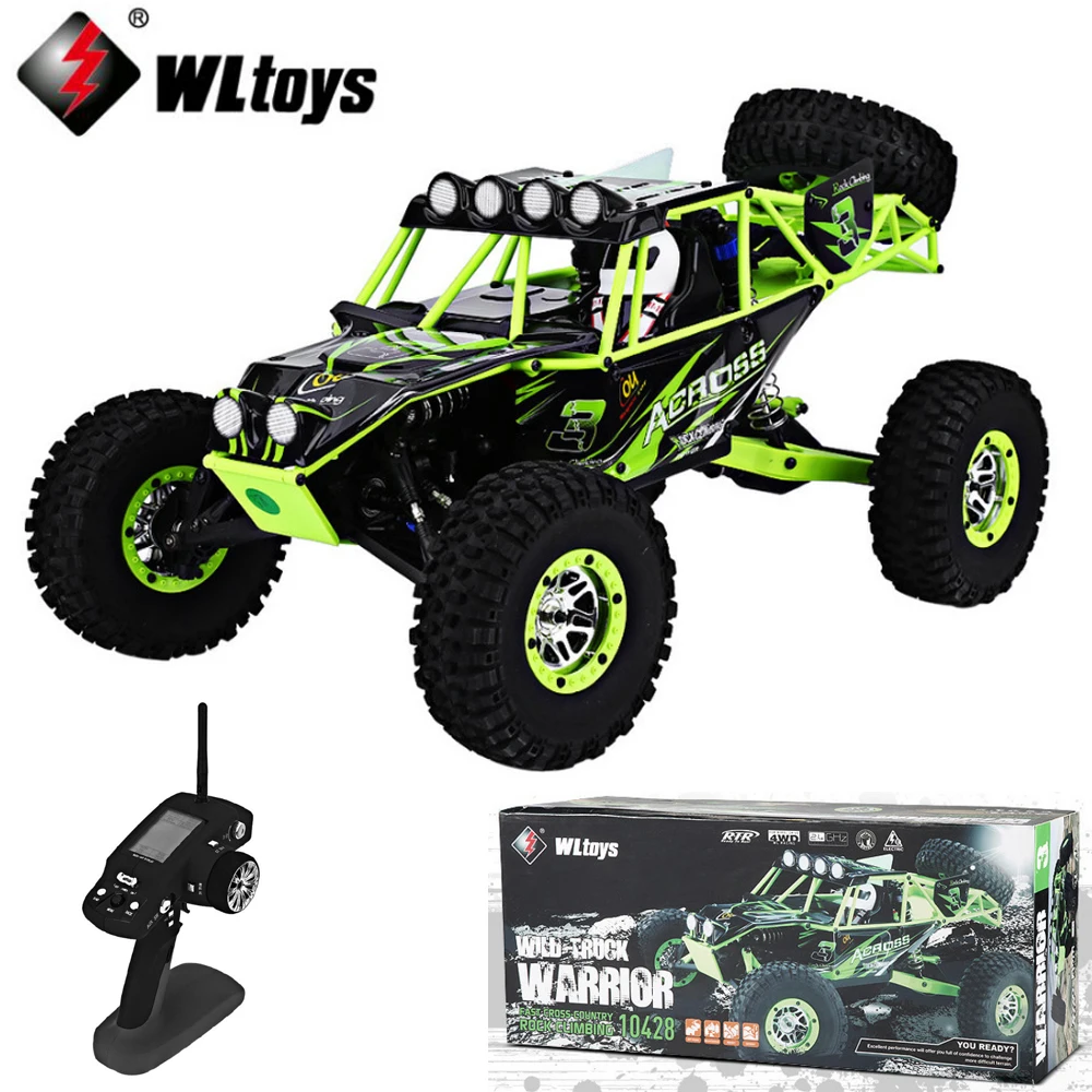 WLtoys 10428 1/10 2 4G 4WD Радиоуправляемый монстр гусеничный автомобиль светодиодный