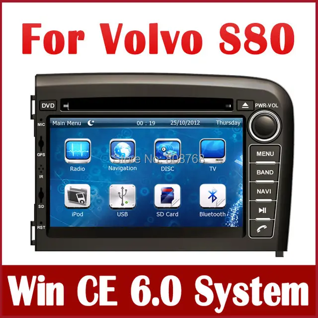 2 Din Car DVD Player for Volvo S80 1998 2006 with GPS Navigation Radio