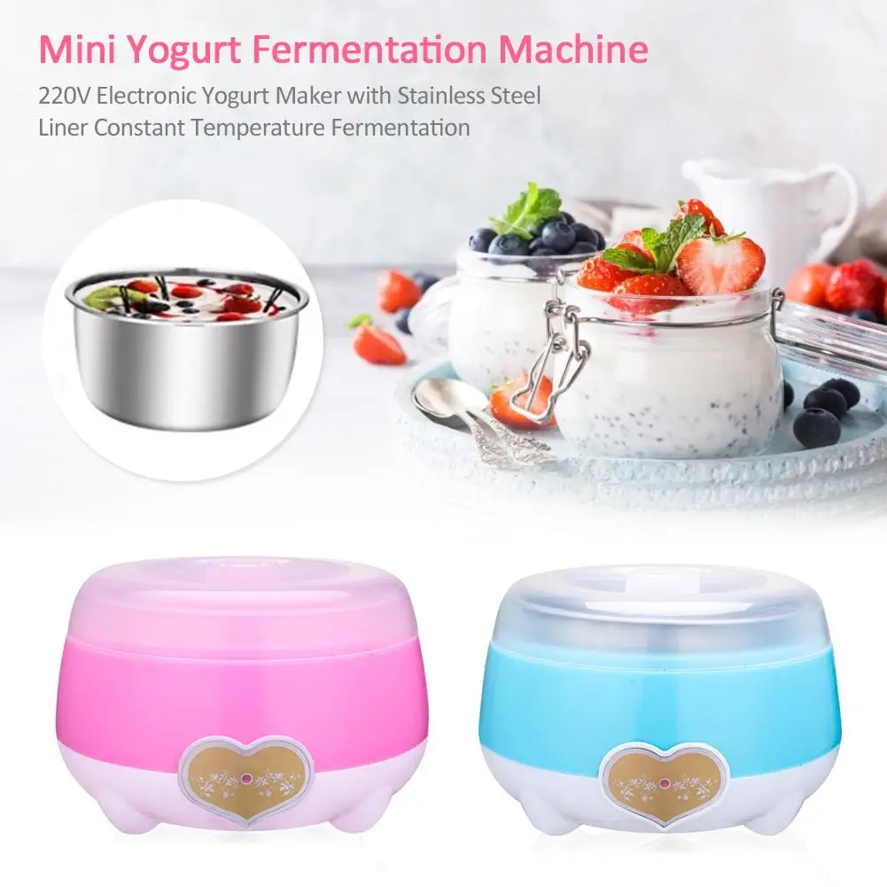 

NEW 220V Electronic Yogurt Maker with Stainless Steel Liner Constant Temperature Fermentation #4O