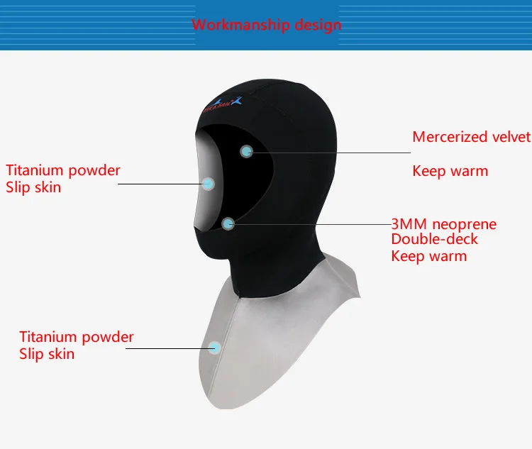 Высокие эластичные 3 мм неопрена дайвинг капюшон с плеча оборудование для подводного плавания шляпа Кепки зима Плавание теплые Мокрые