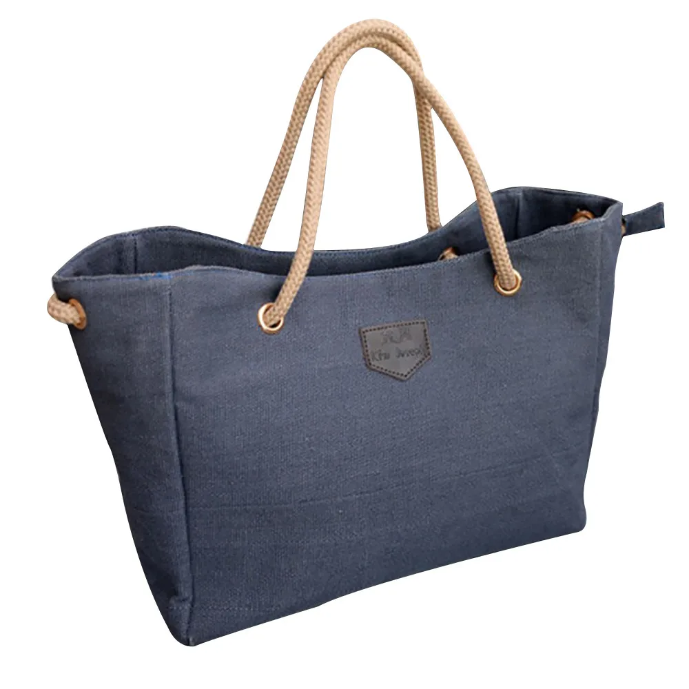 Hot Sale Women Canvas Big Bag Trend Simple Shopping Bag Shoulder Bag luxury handbags women bags ...