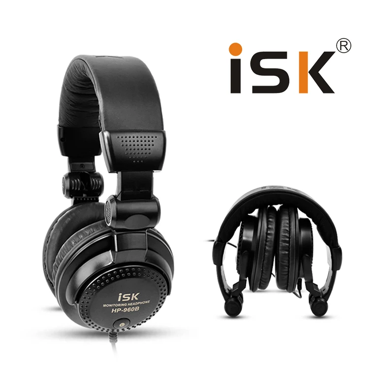 

ISK HP-960B Over ear Professional Headphone Studio Monitor Dynamic Stereo DJ HD Headsets music Earphone fone de ouvido sem fio