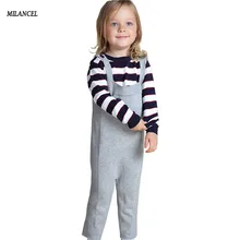MILANCEl новая детская одежда женский комбинезон Вязаный комбинезон для девочек Повседневный комбинезон для мальчиков
