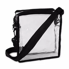 Пользовательский Прозрачный ПВХ сумка через плечо со съемным ремешком