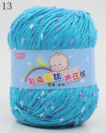 High Quality Baby Cotton Cashmere Yarn For Hand Knitting Crochet Worsted Wool Thread Colorful Eco-dyed Needlework 17