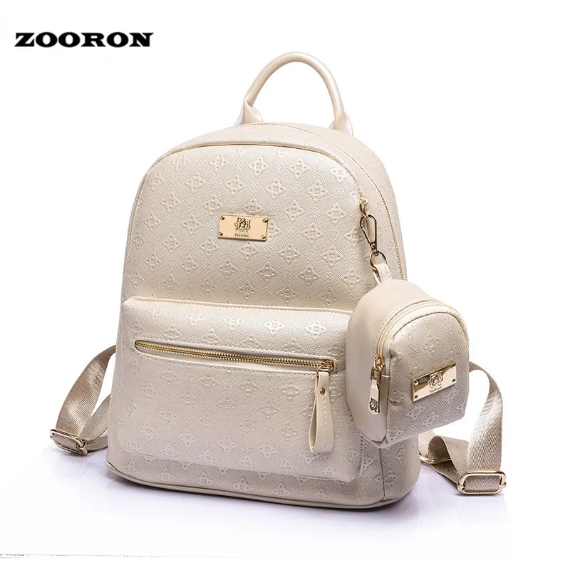 ZOORON 2017 new European style women Ling plaid backpack women luxury ...