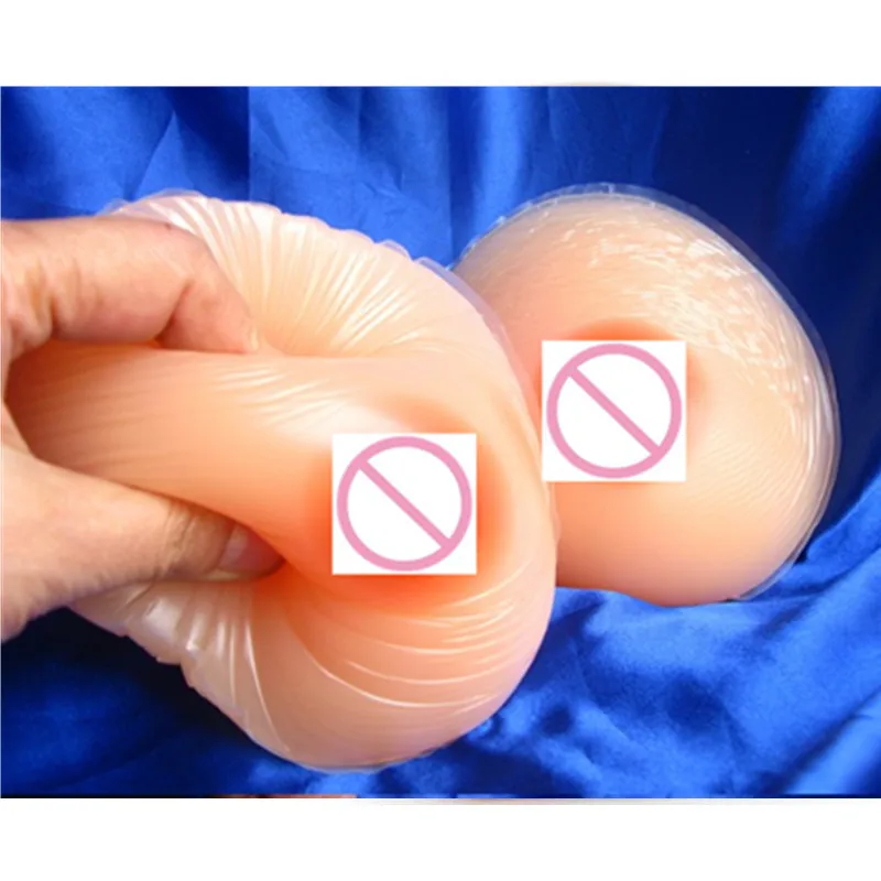 800g/Pair 36C 38C 38B 40B Sexy Fake Silicone Breasts Form Artificial Silicone Boob Form For Shemale Or Crossdresser Show Of Men