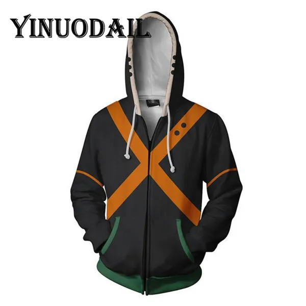 Fans Wear My Hero Academia Sweatshirt - Katsuki Bakugo Hero Academia Cosplay Costumes Hoodie Fans Wear My Hero Academia Sweatshirt - Katsuki Bakugo Hero Academia Cosplay Costumes Hoodie