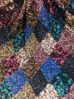 

new arrival fashion african tulle lace fabric SYJ-121129 with sequins