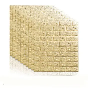 

3D Brick Wall Stickers DIY Self Foam Waterproof Decor Wall Covering Wallpaper For TV Background Kids Living Room
