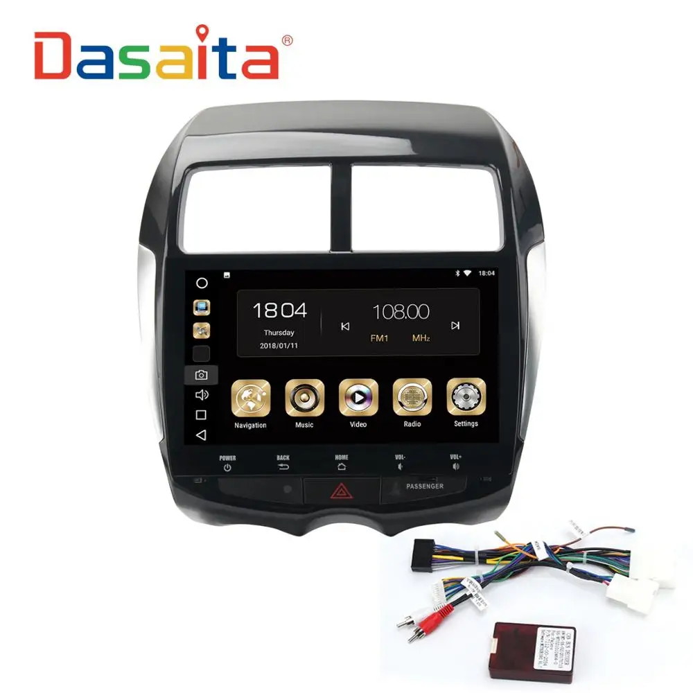 Dasaita Android 9,0 для Mitsubishi ASX 2010 2011 2012 gps мультимедийный плеер Восьмиядерный 4 Гб ОЗУ 32 Гб ПЗУ 10," ips сенсорный экран - Цвет: 4G-with 07-13 canbus