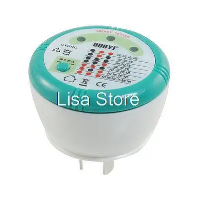 

Wire Connection Check 3 Pins Flat AU Plug Socket Safety Tester AC 230V