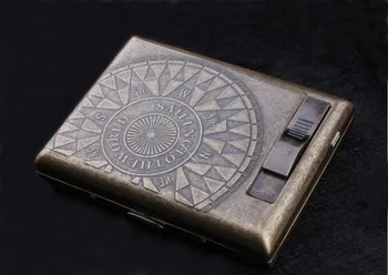 

USB lighter cigarette case for 20 cigarettes pack