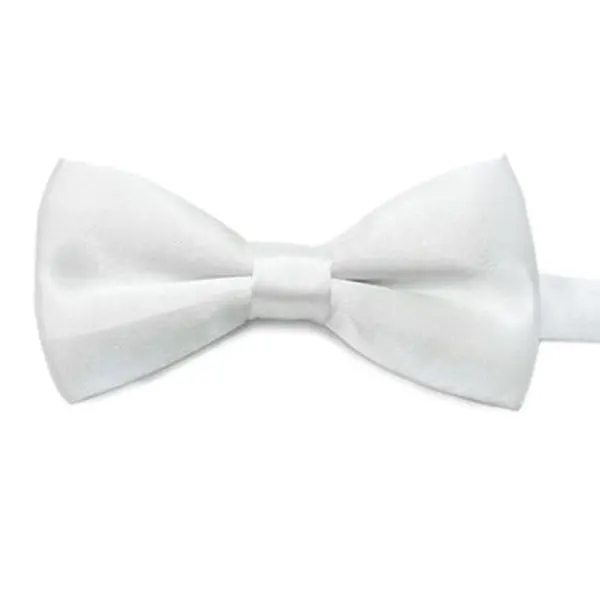 Новинка года; модный детский Одноцветный галстук-бабочка для маленьких мальчиков; Свадебный галстук-бабочка; Gravata Regalos Para Hombre - Цвет: Белый