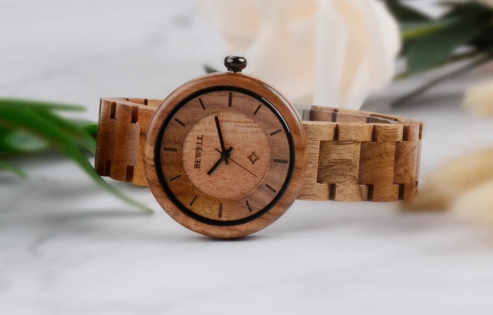 BEWELL WOODEN WATCH