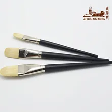 3 шт кисть для рукоделия особенно большая свиная щетина круглая пиковая кисть для рисования маслом принадлежности художественные кисти Деревянная Чистящая Щетка